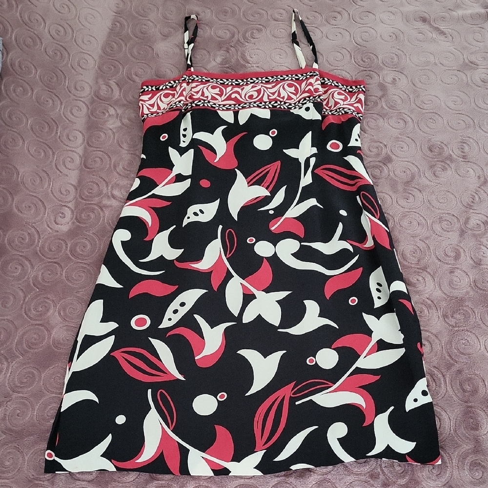 INC International Concepts Black and White Spaghetti Strap Sundress